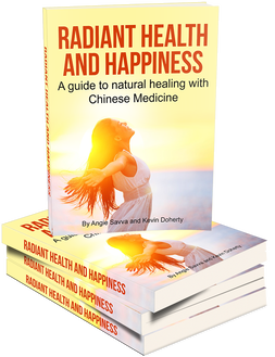 Angie Savva's first E-book, Radiant Health and Happiness