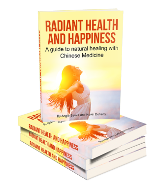 Free E-book: Radiant Health and Happiness - a guide to natural healing with Chinese medicine, by Angie Savva and Kevin Doherty.